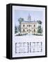 Small Country House Near Paris, Engraved by Walter, Plate 5, Architecture Pittoresque et Moderne-Andre Marty-Framed Stretched Canvas