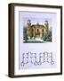 Small Country House Near Paris, Engraved by Walter, Plate 7, Architecture Pittoresque et Moderne-Andre Marty-Framed Giclee Print