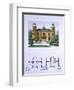 Small Country House Near Paris, Engraved by Walter, Plate 7, Architecture Pittoresque et Moderne-Andre Marty-Framed Giclee Print