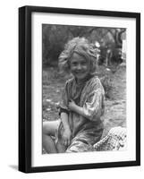 Small Dirty Child Living in the Migratory Camp-Carl Mydans-Framed Photographic Print