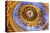 Small Dome, Saint Peter's Basilica, Vatican, Rome, Italy. Built in 1600's-William Perry-Stretched Canvas