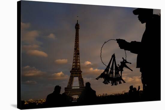 Small Eiffel 2-Moises Levy-Stretched Canvas