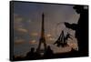 Small Eiffel 2-Moises Levy-Framed Stretched Canvas