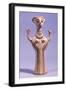 Small Female Idol, Painted Terracotta Statue from House in Acropolis of Mycenae-null-Framed Giclee Print