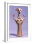 Small Female Idol, Painted Terracotta Statue from House in Acropolis of Mycenae-null-Framed Giclee Print