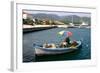 Small Fishing Boat in the Harbour, Sami, Kefalonia, Greece-Peter Thompson-Framed Photographic Print