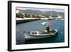 Small Fishing Boat in the Harbour, Sami, Kefalonia, Greece-Peter Thompson-Framed Photographic Print
