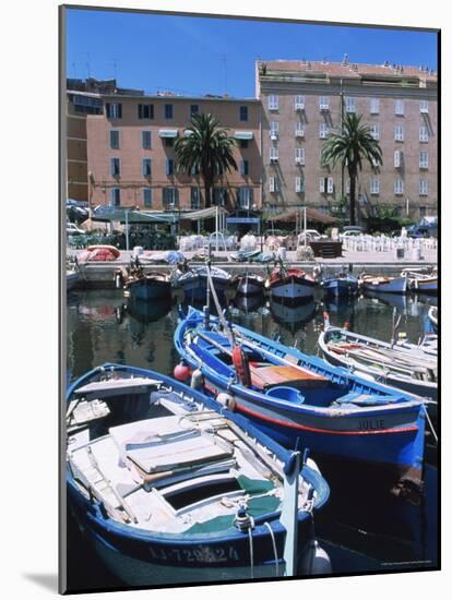 Small Fishing Boats, Ajaccio, Corsica, France, Mediterranean-Guy Thouvenin-Mounted Photographic Print