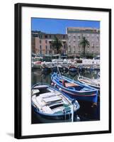 Small Fishing Boats, Ajaccio, Corsica, France, Mediterranean-Guy Thouvenin-Framed Photographic Print