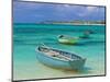 Small Fishing Boats in the Turquoise Sea, Mauritius, Indian Ocean, Africa-null-Mounted Photographic Print