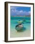 Small Fishing Boats in the Turquoise Sea, Mauritius, Indian Ocean, Africa-null-Framed Photographic Print