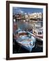 Small Fishing Boats, Old Venetian Harbor, Rethymno, Crete, Greek Islands, Greece, Europe-null-Framed Photographic Print