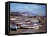 Small Fishing Boats on the Shore of Naples Harbor During WWII-George Rodger-Framed Stretched Canvas