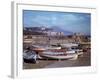 Small Fishing Boats on the Shore of Naples Harbor During WWII-George Rodger-Framed Photographic Print