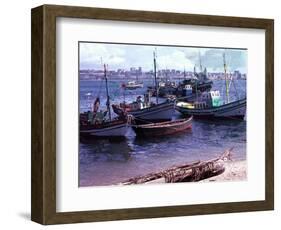 Small Fishing Community on Edge of a Bay at Luanda, the Capitol of Angola-null-Framed Photographic Print