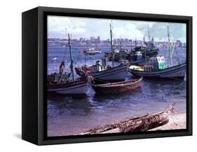 Small Fishing Community on Edge of a Bay at Luanda, the Capitol of Angola-null-Framed Stretched Canvas