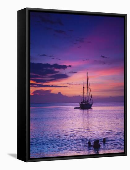 Small Fishing Village Along the Caribbean Coastline, Taganga, Colombia-Micah Wright-Framed Stretched Canvas