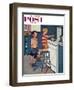 "Small Fry" Saturday Evening Post Cover, July 12, 1958-Amos Sewell-Framed Giclee Print