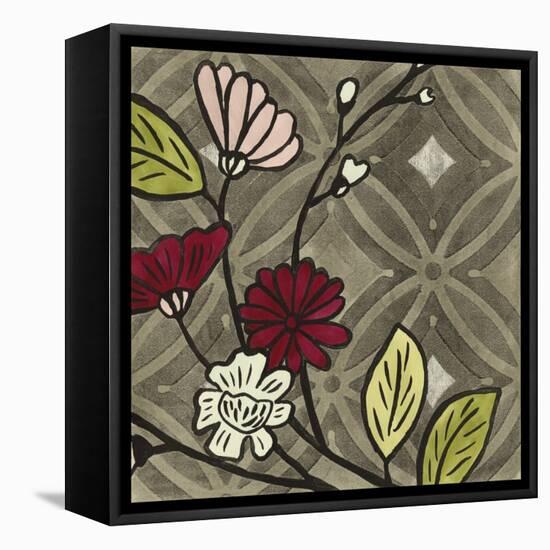 Small Geometric Blossoms II-Megan Meagher-Framed Stretched Canvas