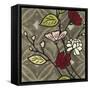 Small Geometric Blossoms III-Megan Meagher-Framed Stretched Canvas