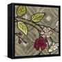 Small Geometric Blossoms IV-Megan Meagher-Framed Stretched Canvas