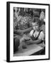 Small Girl Enjoying a Stein of Weak Beer-Dmitri Kessel-Framed Photographic Print