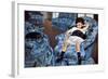 Small Girl in Blue-Mary Cassatt-Framed Art Print