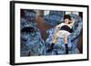 Small Girl in Blue-Mary Cassatt-Framed Art Print