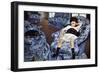 Small Girl In Blue-Mary Cassatt-Framed Premium Giclee Print