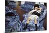 Small Girl In Blue-Mary Cassatt-Mounted Art Print