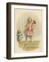 Small Girl Makes One of Her Dolls Stand in the Corner as a Punishment for Misbehaving-Ida Waugh-Framed Photographic Print