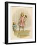 Small Girl Makes One of Her Dolls Stand in the Corner as a Punishment for Misbehaving-Ida Waugh-Framed Photographic Print