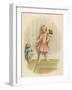 Small Girl Makes One of Her Dolls Stand in the Corner as a Punishment for Misbehaving-Ida Waugh-Framed Photographic Print