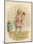 Small Girl Makes One of Her Dolls Stand in the Corner as a Punishment for Misbehaving-Ida Waugh-Mounted Photographic Print