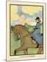 Small Girl on Horse-Charles Robinson-Mounted Art Print