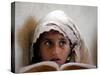 Small Girl Takes Lessons at the Nangalam High School in Nangalam, Eastern Afghanistan-null-Stretched Canvas