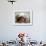 Small Girl Takes Lessons at the Nangalam High School in Nangalam, Eastern Afghanistan-null-Framed Photographic Print displayed on a wall