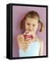 Small Girl with Amarena Cherry Ice Cream-Marc O^ Finley-Framed Stretched Canvas