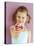 Small Girl with Amarena Cherry Ice Cream-Marc O^ Finley-Stretched Canvas