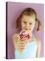 Small Girl with Amarena Cherry Ice Cream-Marc O^ Finley-Stretched Canvas