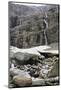 Small Glacier and Source of the Gave River at Foot of Waterfalls at the Cirque De Gavarnie-Nick Upton-Mounted Photographic Print