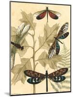 Small Graphic Dragonflies I-Megan Meagher-Mounted Art Print