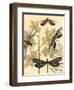 Small Graphic Dragonflies I-Megan Meagher-Framed Art Print