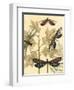 Small Graphic Dragonflies I-Megan Meagher-Framed Art Print