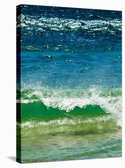 Small Green Wave, Strait of Gibraltar, El Estrecho Nat'l Park Tarifa, Costa de La Luz, Spain-Giles Bracher-Stretched Canvas