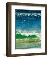 Small Green Wave, Strait of Gibraltar, El Estrecho Nat'l Park Tarifa, Costa de La Luz, Spain-Giles Bracher-Framed Photographic Print