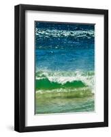 Small Green Wave, Strait of Gibraltar, El Estrecho Nat'l Park Tarifa, Costa de La Luz, Spain-Giles Bracher-Framed Photographic Print