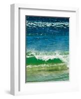 Small Green Wave, Strait of Gibraltar, El Estrecho Nat'l Park Tarifa, Costa de La Luz, Spain-Giles Bracher-Framed Photographic Print