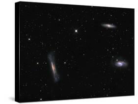 Small Group of Galaxies known as the Leo Triplet-Stocktrek Images-Stretched Canvas