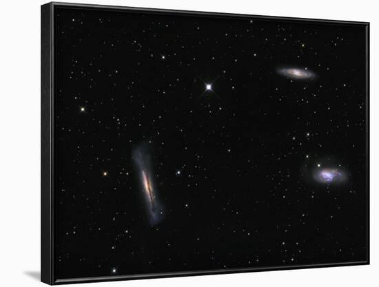 Small Group of Galaxies known as the Leo Triplet-Stocktrek Images-Framed Photographic Print